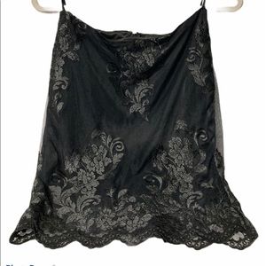Black Laced Papaya Skirt
